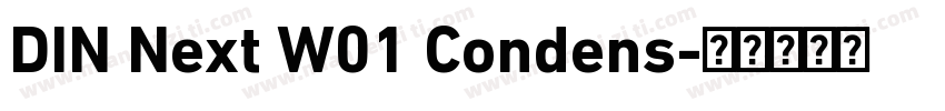 DIN Next W01 Condens字体转换